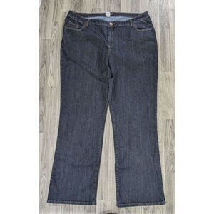 Venezia Womens Plus Size 7 Tall Pockets Stretch Bootcut Embroidered Blue‎ Jeans